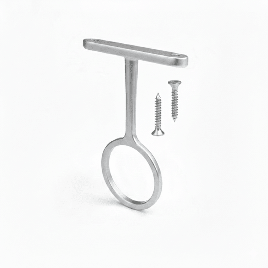 TAG Hardware 1 - 5/16" Metal Wardrobe Closet Rod Center Support Bracket - KI Home