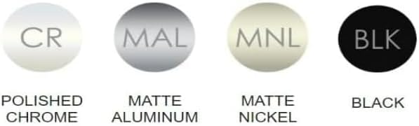 TAG Hardware 1 - 5/16" Round Wardrobe Tube Closet Rod with End Supports, Multiple Finishes, Made in Canada - KI Home