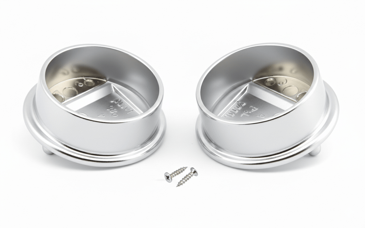 TAG Hardware 1 Pair Elite Round End Support Flanges for 1 - 5/16" Diameter Closet Rods - KI Home