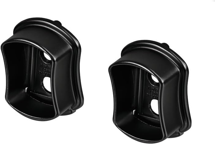 TAG Hardware 1 Pair Metal Premium Concave Wardrobe End Caps Support Flanges - KI Home