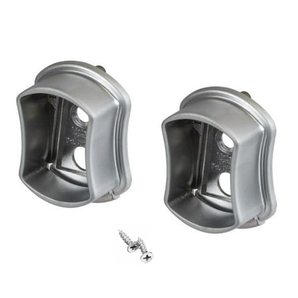 TAG Hardware 1 Pair Premium Concave Wardrobe End Support with Installation screws - KI Home