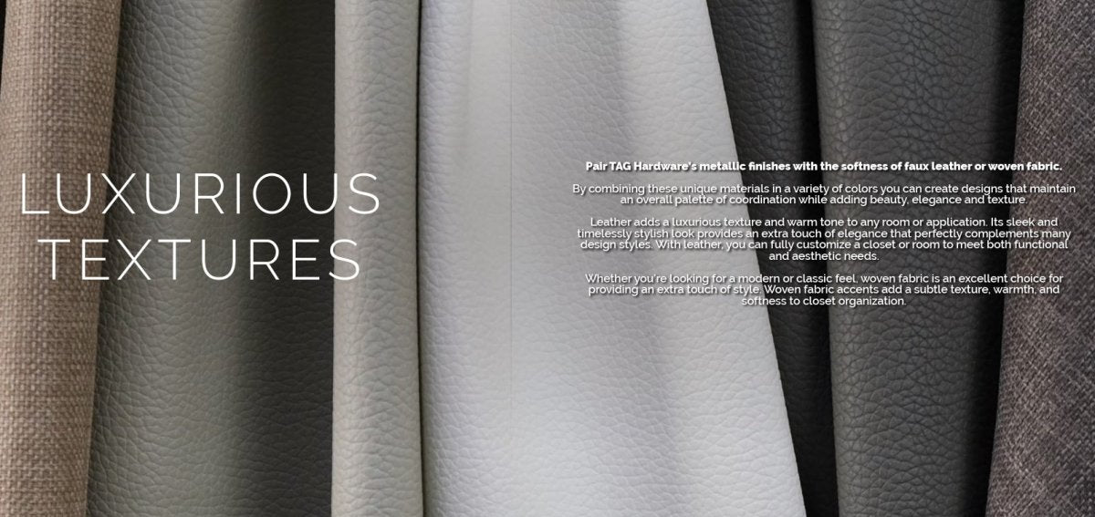 TAG Hardware Contour Modular Drawer Organization System | Faux Leather Trim - to - Fit Kit | Luxury Storage for Jewelry, Watches & Accessories - KI Home