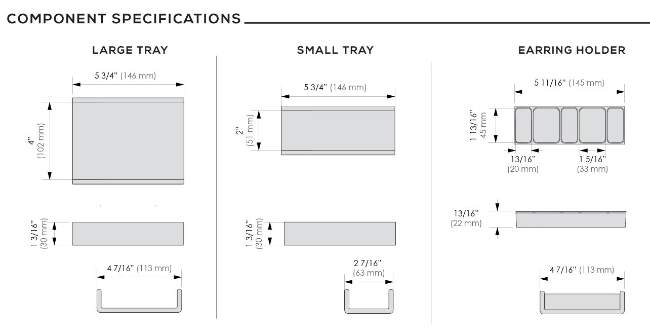 TAG Hardware Contour Premium Top Tray Trim - to - Fit Faux Leather Kit - KI Home