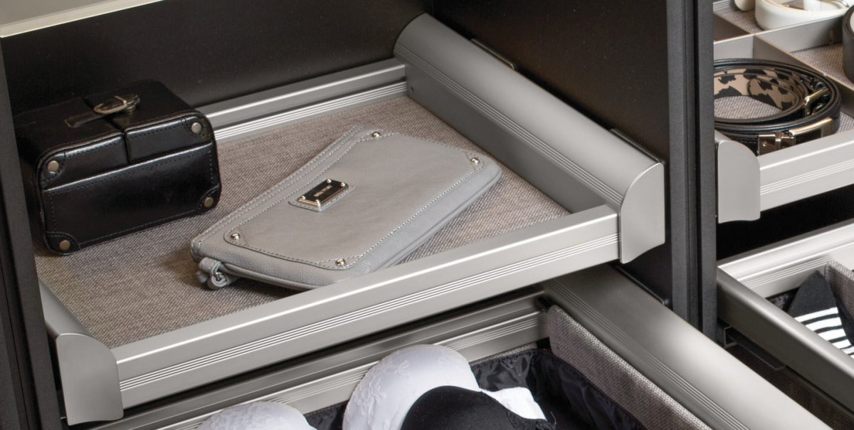 TAG Hardware ENGAGE Pull-out Shelf with Full extension Soft Close undermount slides - KI Home