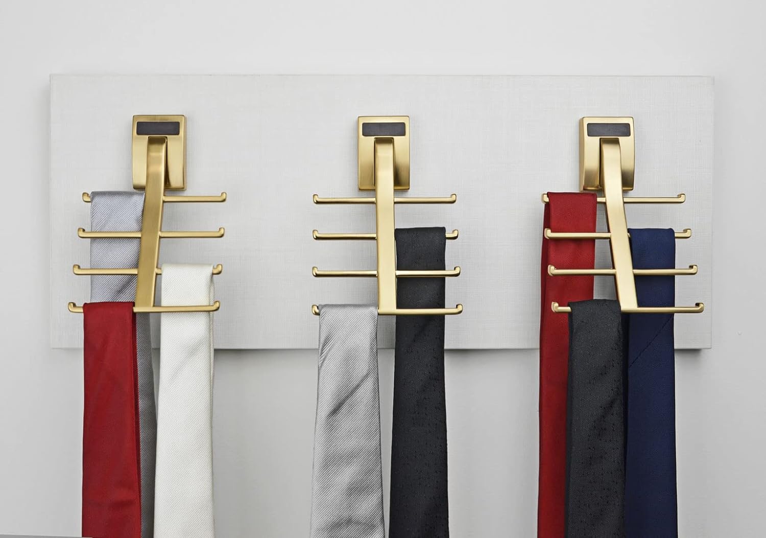 TAG Hardware Premium 8 - Tie Organizer Rack - Wall & Closet Mount, Space - Saving, Made in Canada - KI Home