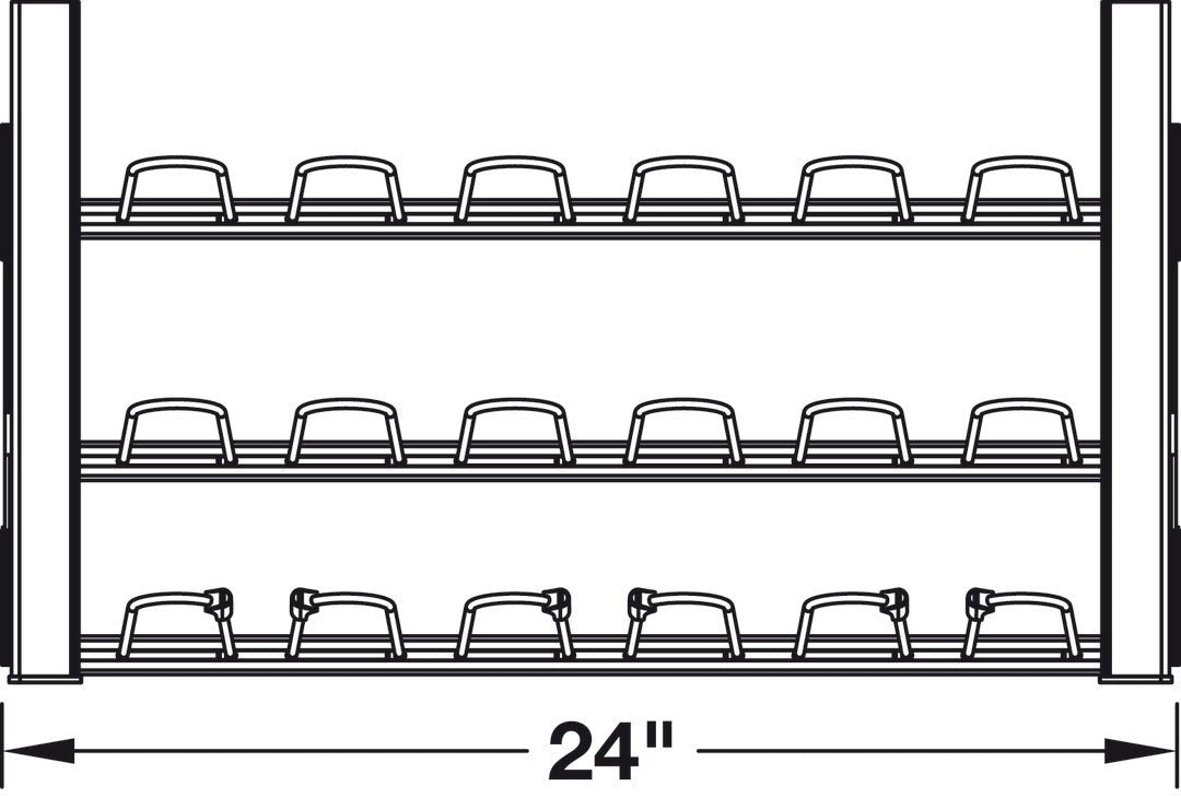 TAG Hardware Premium Shoe Rack Closet Wardrobe Organizer with Full extension Pullout Soft Close slides - KI Home