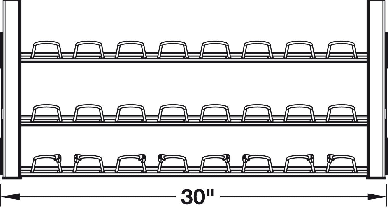 TAG Hardware Premium Shoe Rack Closet Wardrobe Organizer with Full extension Pullout Soft Close slides - KI Home