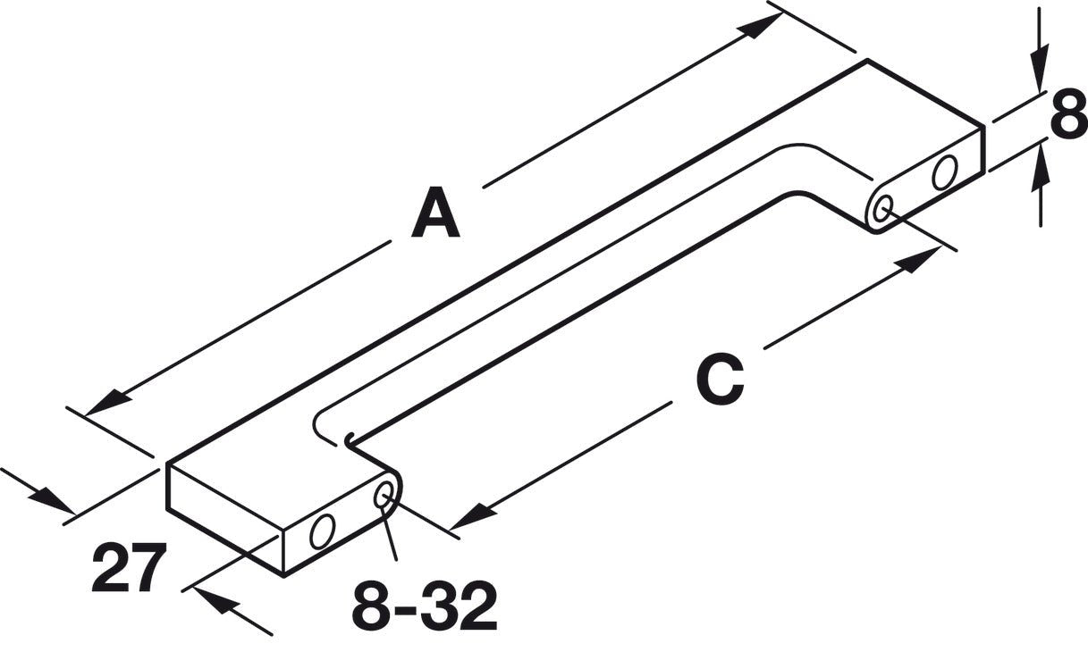 TAG Hardware Premium Traditional Bar Drawer Handle – Classic Cabinet Pull for Kitchen, Closet, and Vanity - KI Home