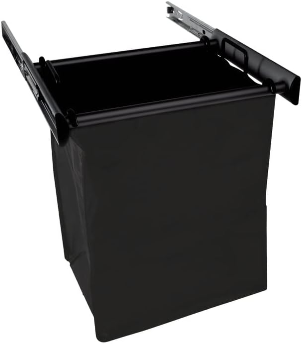 TAG Hardware Synergy Collection Full Extension Pullout Laundry Hamper with Removable Bag(s) and Handles - KI Home