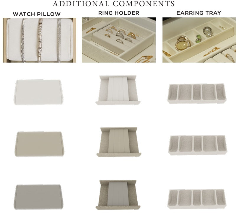 TAG Hardware Contour Configurable Modular Drawer Organization System β Fully Adjustable, Trim-to-Fit, Faux Leather