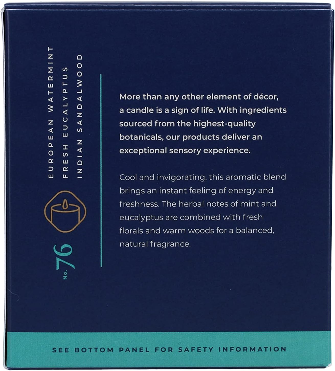 Trapp - No. 76 Watermint Eucalyptus - 7 oz. Signature Candle - KI Home