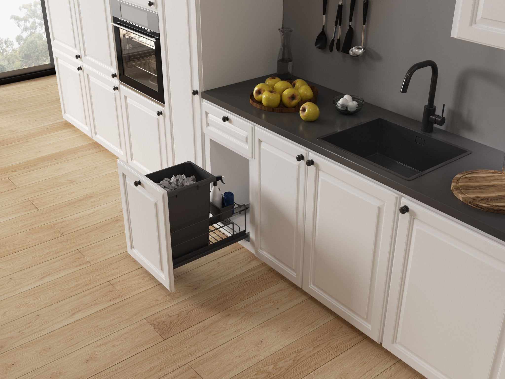 Vauth - Sagel Envi BMT Single 35 or 50 Quart Bottom Mount Soft - Close Waste Container System - KI Home