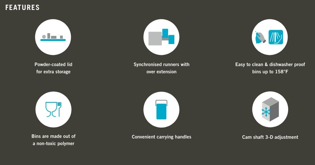 Vauth - Sagel ENVI® Space XX Top Mounted Over Extension Pullout Soft - Close Waste Bin System - KI Home