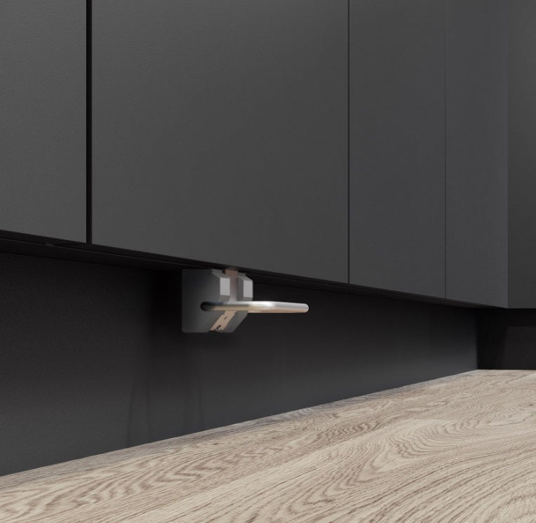 Vauth - Sagel ENVI Toe Kick Opener - Hands - Free, Matt Chrome, German - Engineered - KI Home