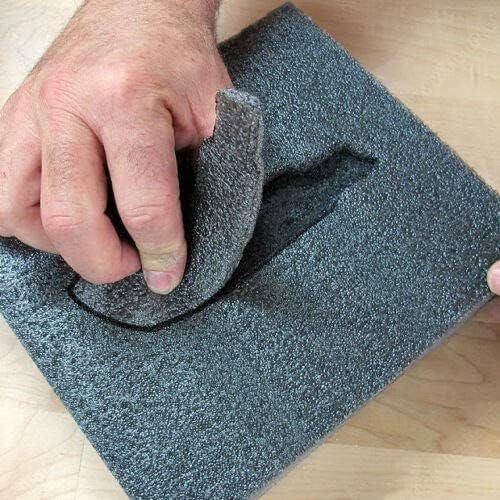 2-Pack Premium Kaizen Shaping Foam 2' x 4' Thick Sheets Workshop Tool Box Organizer Black