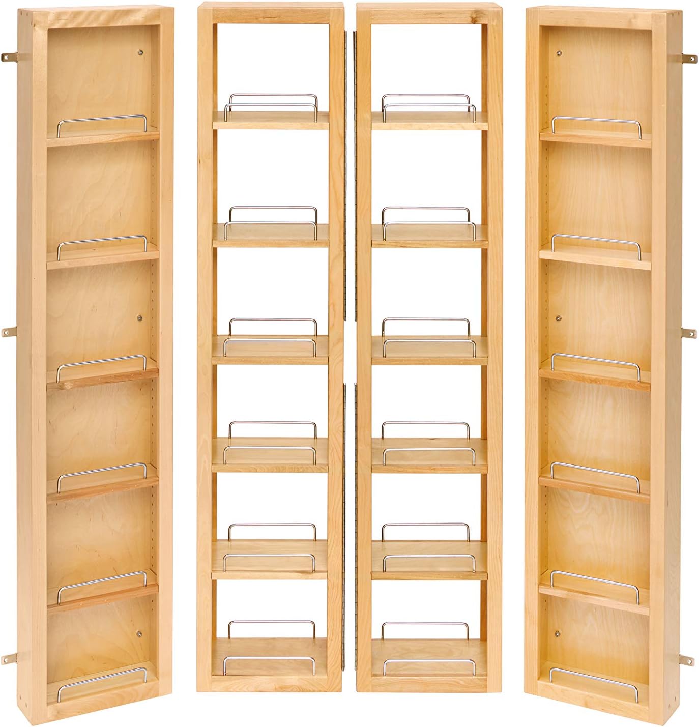 Rev-A-Shelf 57 in Swing Out Pantry Kit, Standard, Natural
