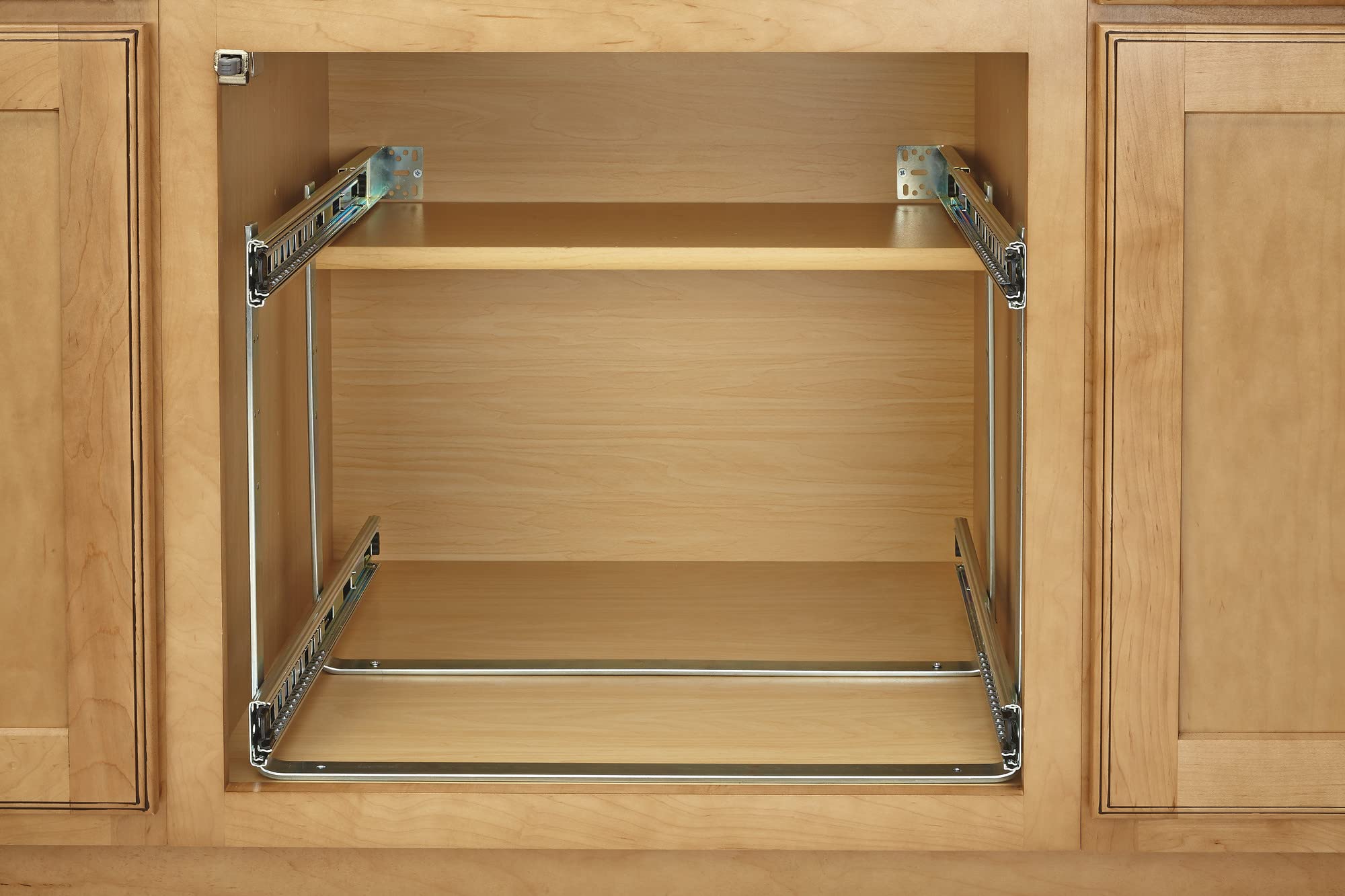 Rev-A-Shelf Two-Tier Steel Wire Pullout Cookware Cabinet Organizer w/Soft-Close