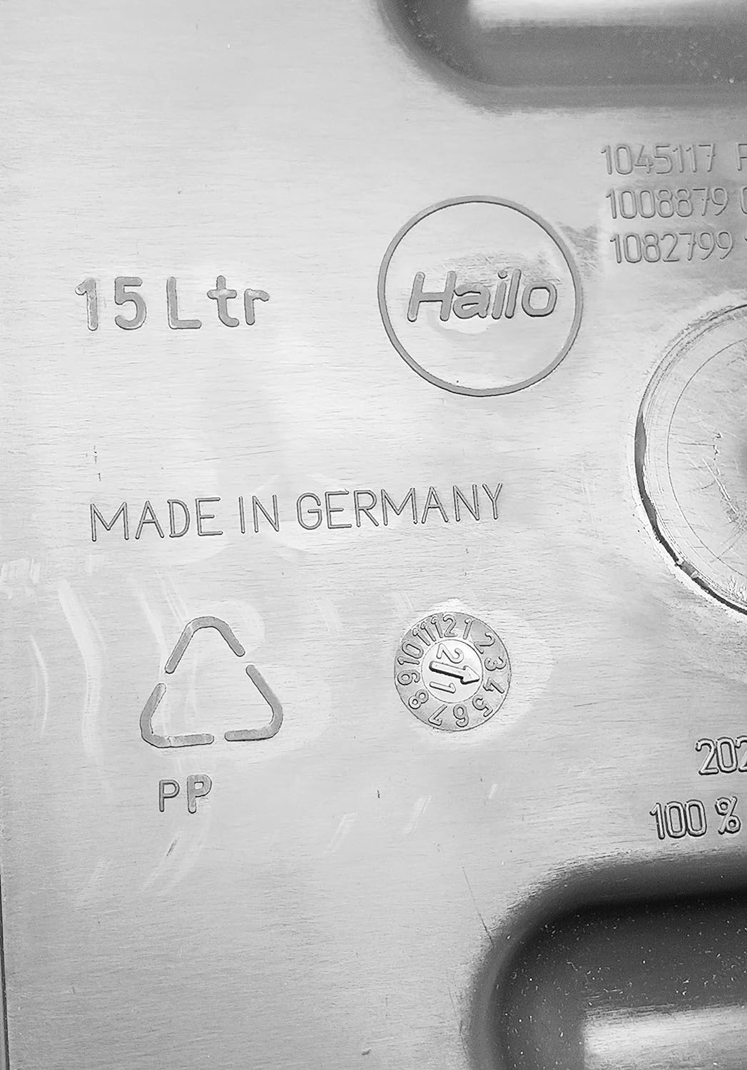 15 Liter Replacement Waste Bin with Handle for Hailo Easy Cargo 30 Pullout Unit