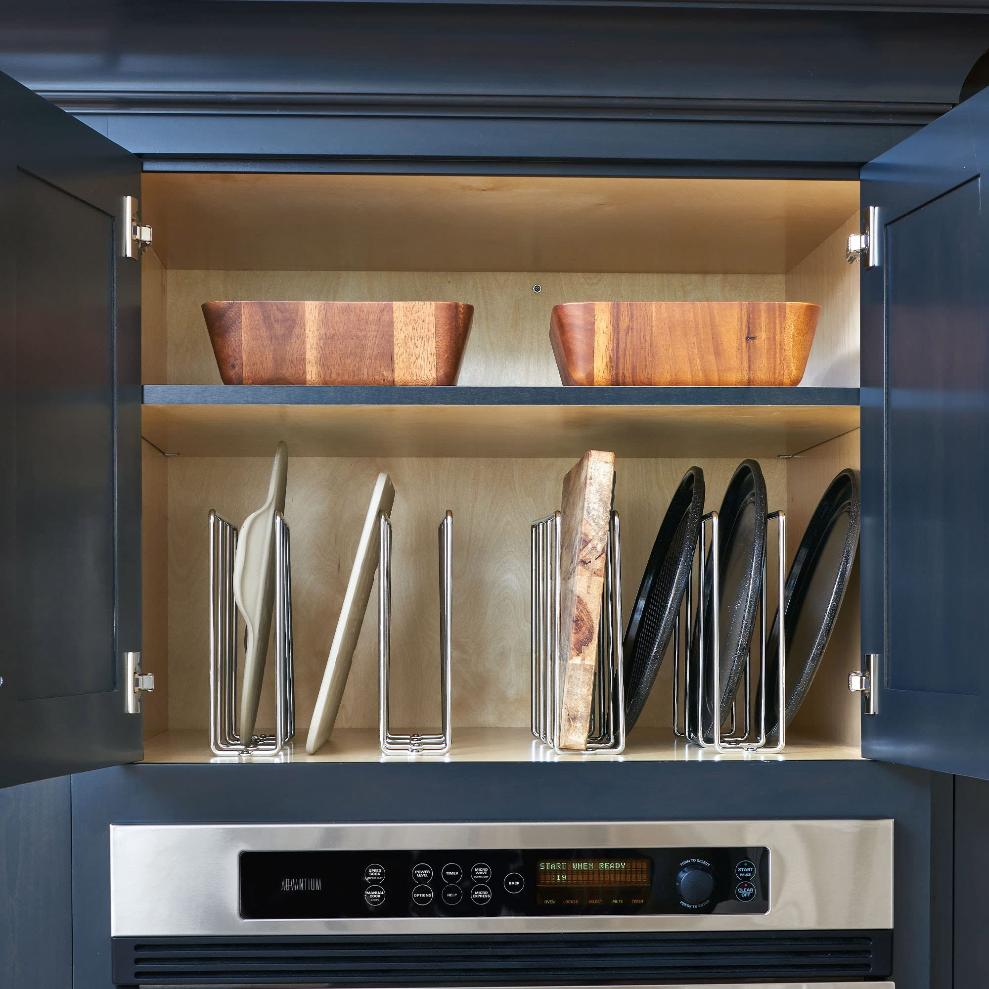 Rev-A-Shelf U-Shaped Wire Tray Divider Bakeware Cookie Sheet Organizer