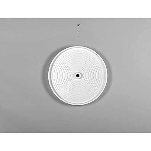 Rev - A - Shelf 18" Full Circle Dual Tier Lazy Susan Organizer for Upper Corner Wall Cabinets, Plastic Home Rotating Storage Shelves, White, 2062 - 18 - 11 - 1 - KI Home