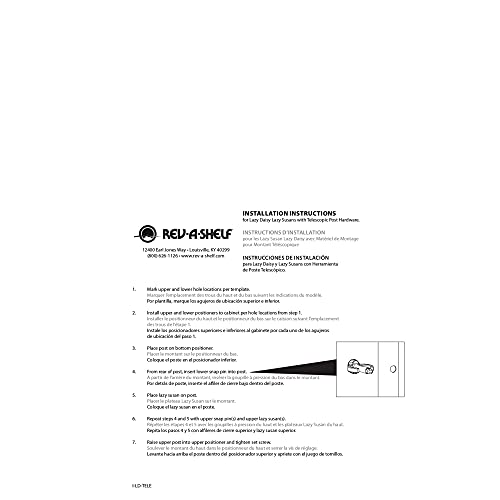 Rev - A - Shelf 18" Full Circle Dual Tier Lazy Susan Organizer for Upper Corner Wall Cabinets, Plastic Home Rotating Storage Shelves, White, 2062 - 18 - 11 - 1 - KI Home