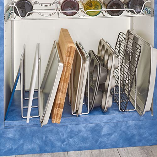 Rev - A - Shelf U - Shaped Wire Tray Divider Bakeware Cookie Sheet Organizer - KI Home