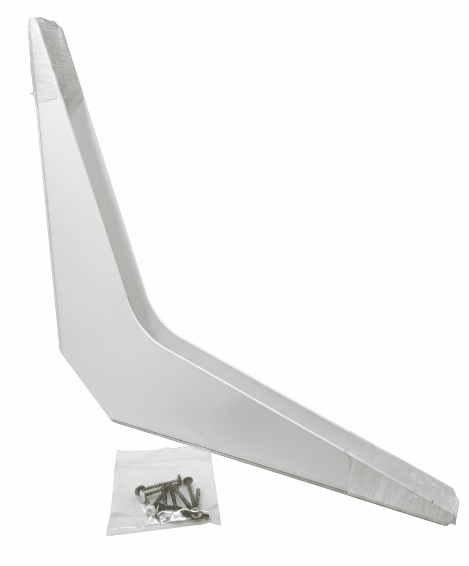 1 Pair BuiltTough 1/8" Solid Steel Universal Heavy - Duty Reversible Brackets | 1520 - 2900 lbs Capacity - KI Home