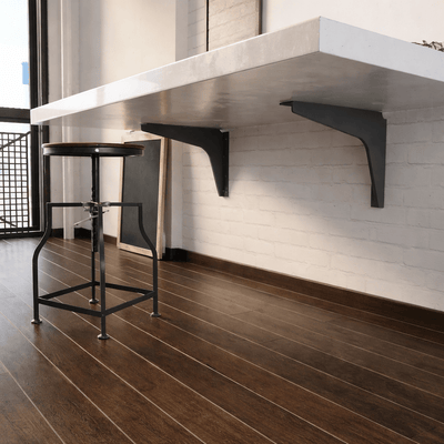 1 Pair BuiltTough Universal Heavy - Duty Reversible Brackets | 1/8" Solid Steel | 1520 - 2900 lbs Capacity - KI Home