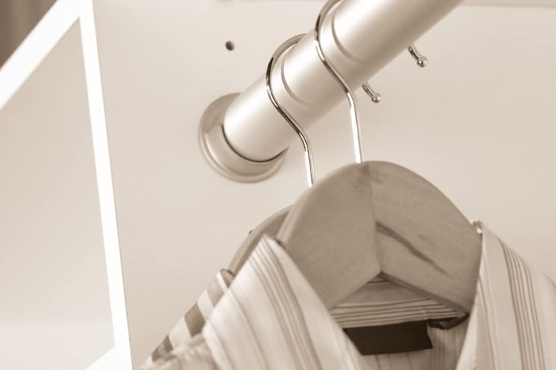 1 Pair TAG Hardware All - Metal Closet Rod Supports with Two Pins for 5 mm Holes - KI Home