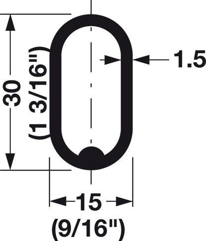 10 - Case ProPack Welded Steel Oval Polished Chrome Wardrobe Closet Rods – 98 7/16" (8' 2 - 7/16") – Heavy - Duty Construction - KI Home