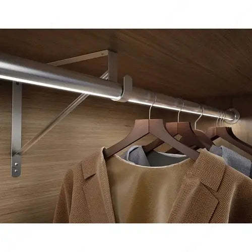 Richelieu 8 feet long Lighted Aluminum 1-5/16" Round Closet Rod with LED – Complete Kit