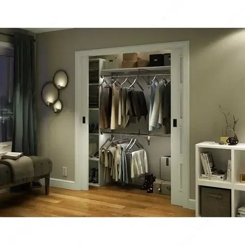 Richelieu 8 feet long Lighted Aluminum 1-5/16" Round Closet Rod with LED – Complete Kit