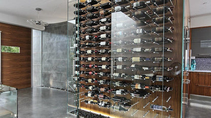 Hafele Premium Multi-Case Pack Quantity Wall-Mounted Wine Pegs Bottle Display Rack with O-Ring Cushion