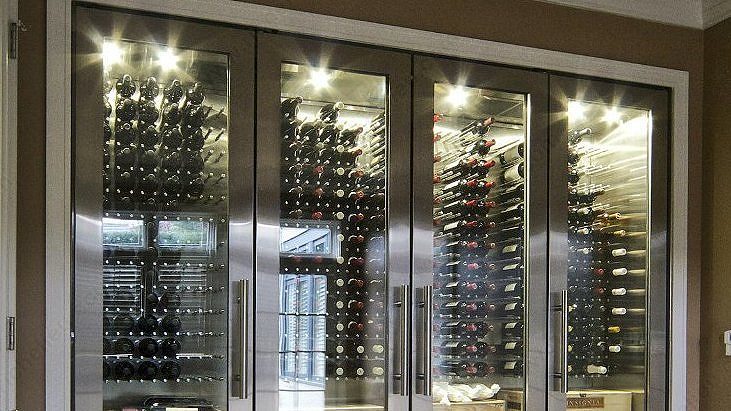 Hafele Premium Multi-Case Pack Quantity Wall-Mounted Wine Pegs Bottle Display Rack with O-Ring Cushion