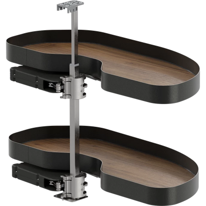 Vauth-Sagel VS CORNERSTONE® MAXX Planero Base Cabinet Pullout 2-Shelf Lazy Susan for Blind Corner Cabinets