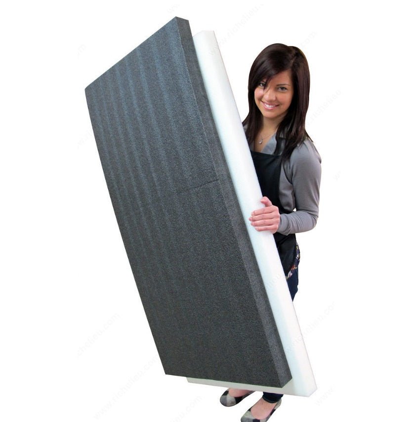 2 - Case Pack 2' x 4' Thick Sheets Premium Kaizen Shaping Foam Black/White for Workshop Tool Box Organizer - KI Home