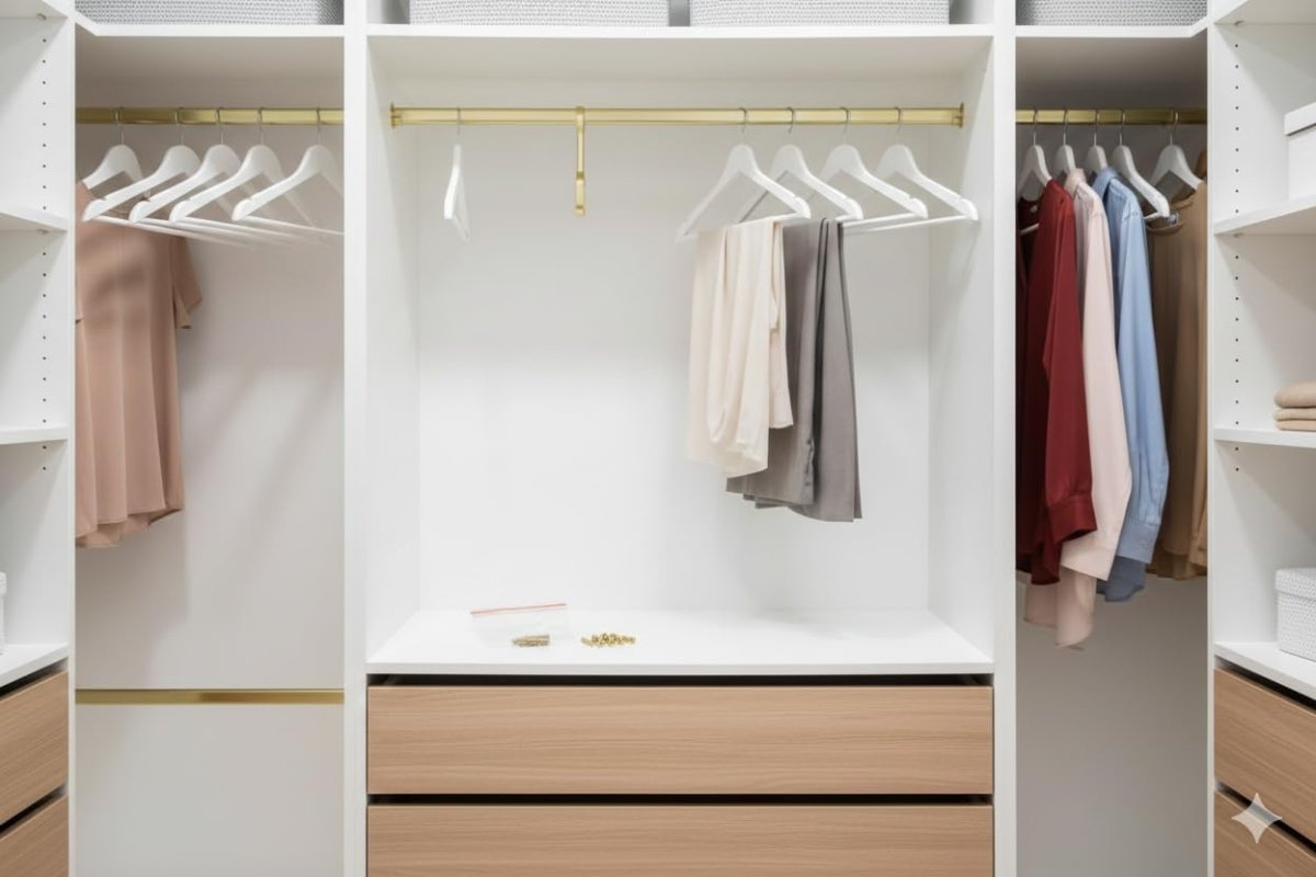 2-Case Pack 8ft (96") or 92" Oval Closet Wardrobe Rods with 4 End and 2 Center Supports - KI Home