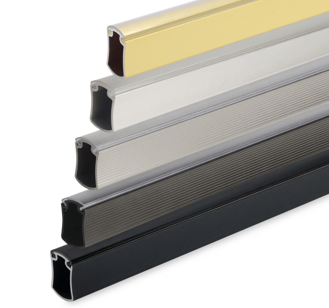 2 - Case Pack 8ft (96") Premium Hourglass Closet Wardrobe Hanging Rods with 4 End and 2 Center Supports - KI Home