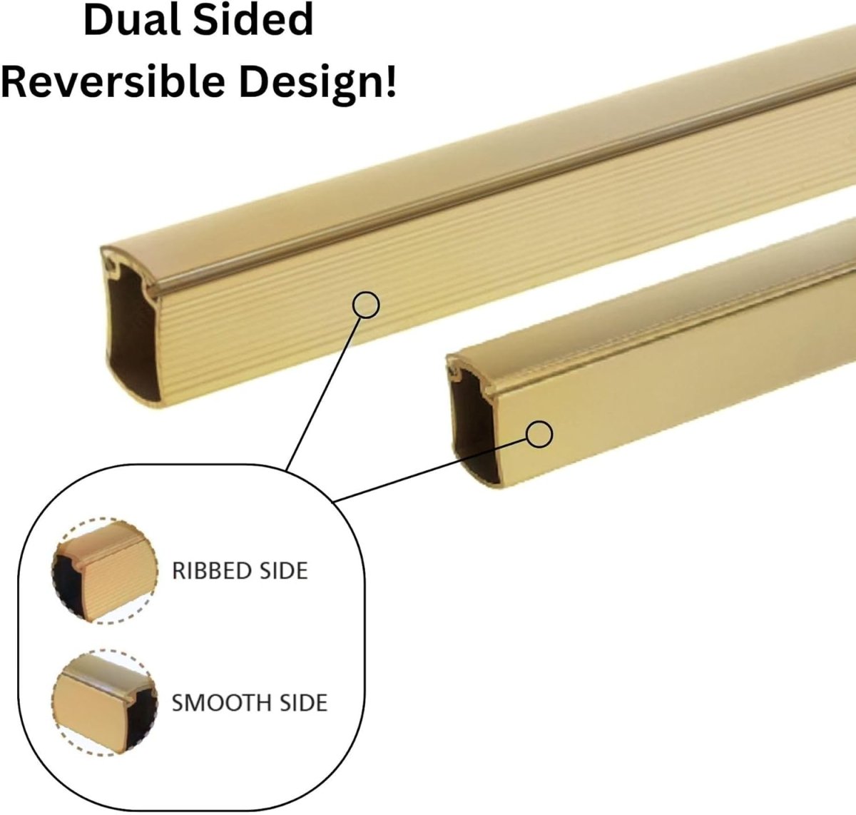 2 - Case Pack 8ft (96") Premium Hourglass Closet Wardrobe Hanging Rods with 4 End and 2 Center Supports - KI Home