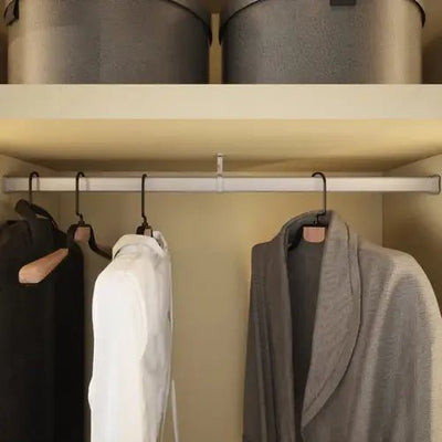 2 - Case Pack 8ft (96") Premium Hourglass Closet Wardrobe Hanging Rods with 4 End and 2 Center Supports - KI Home