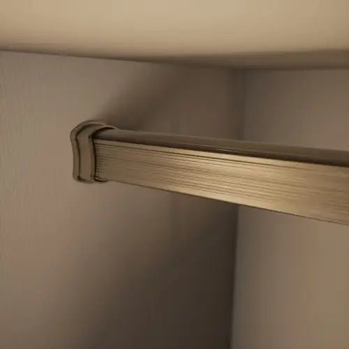 2 - Case Pack 8ft (96") Premium Hourglass Closet Wardrobe Hanging Rods with 4 End and 2 Center Supports - KI Home