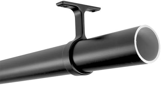 2 - Case Pack 96 - inches Long Round Wardrobe Closet Rods with End Caps and Center Supports - KI Home