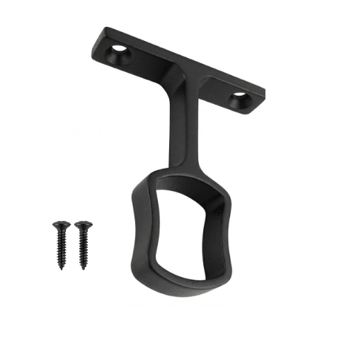 2 - Pack Premium Hourglass Concave Wardrobe Metal End Supports with Installation screws - KI Home