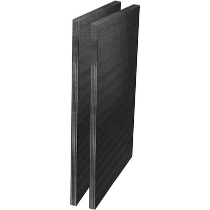 2 - Pack Premium Kaizen Shaping Foam 2' x 4' Thick Sheets Workshop Tool Box Organizer Black - KI Home
