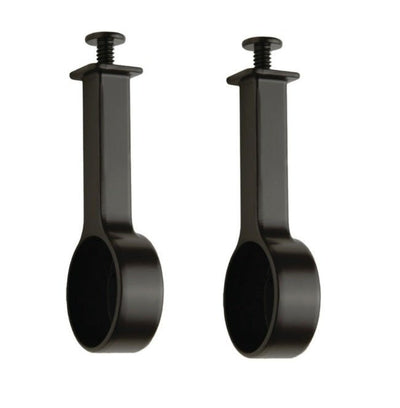 2-Pack TAG Hardware Elite Suspended 1-5/16" Round Wardrobe Rod End Cap Brackets - KI Home