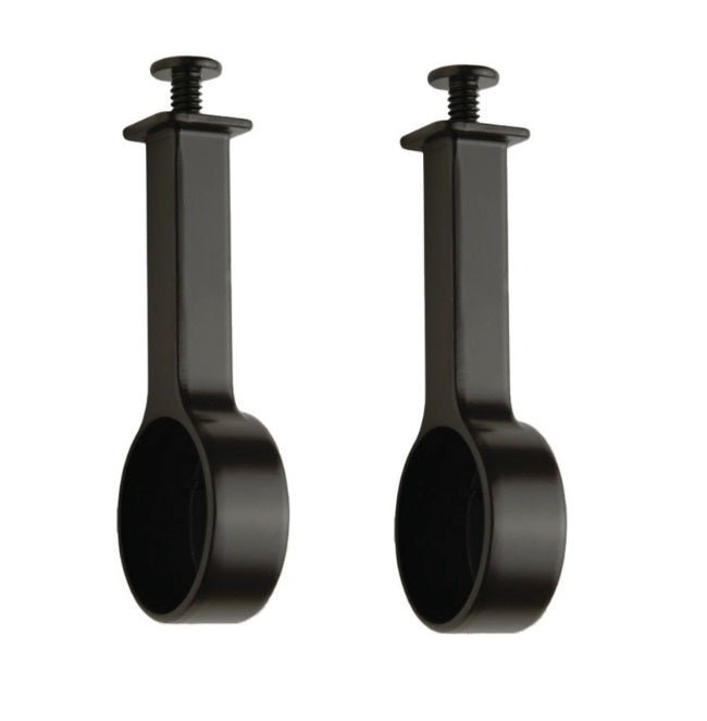 2-Pack TAG Hardware Elite Suspended 1-5/16" Round Wardrobe Rod End Cap Brackets - KI Home