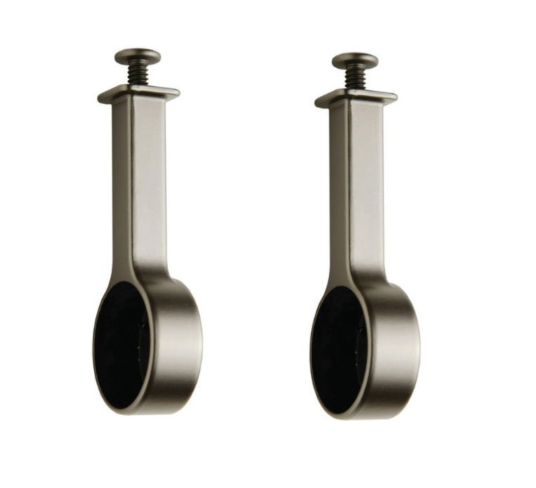 2-Pack TAG Hardware Elite Suspended 1-5/16" Round Wardrobe Rod End Cap Brackets - KI Home