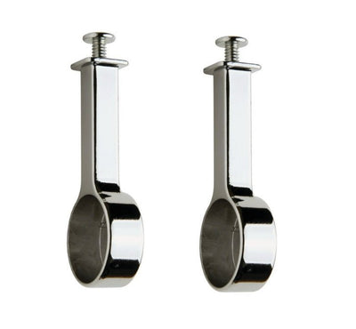 2-Pack TAG Hardware Elite Suspended 1-5/16" Round Wardrobe Rod End Cap Brackets - KI Home