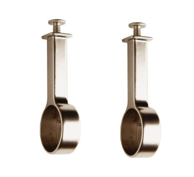 2-Pack TAG Hardware Elite Suspended 1-5/16" Round Wardrobe Rod End Cap Brackets - KI Home