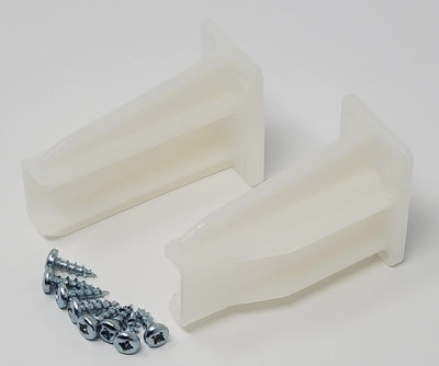 2 - Pack White Drawer Slide Rear Socket Blum Euro Cabinet Drawer Slides, Right & Left - KI Home